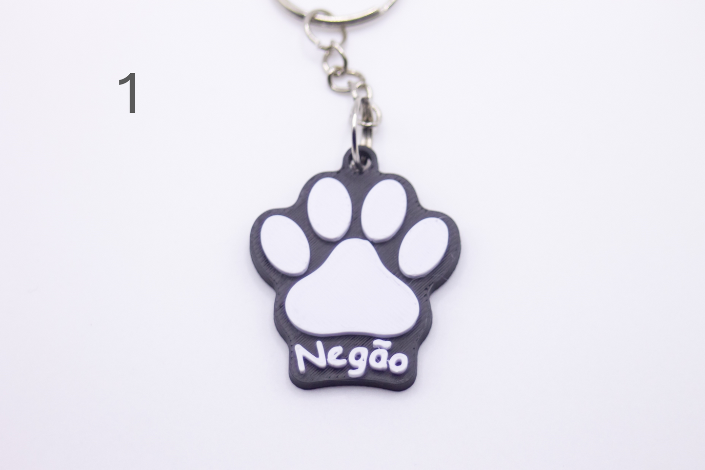 [CUSTOMIZÁVEL] Chaveiro de Patinha de Pet
