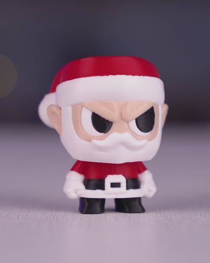 Chaveiro e Enfeite de Árvore - Papai Noel Bravo